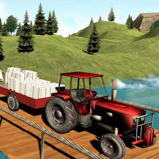 Tractor Trolley Cargo Transport Drive Farming icon