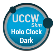 Holo Clock Dark - UCCW Skin icon