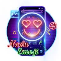 Neon Smile Face Emoji Theme on 9Apps