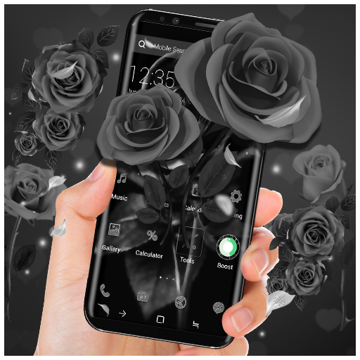 Black Rose APUS Launcher Theme icon