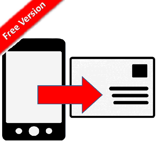 Phone Address-Book to Envelope icon