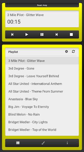 React Amp - MP3 Player screenshot 3