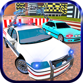Police Chained Car Criminal Chase icon