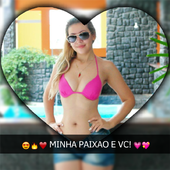 ikon Texto e Carinhas Tipo SnapChat