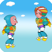 vir ghost vs Ninja robot icon