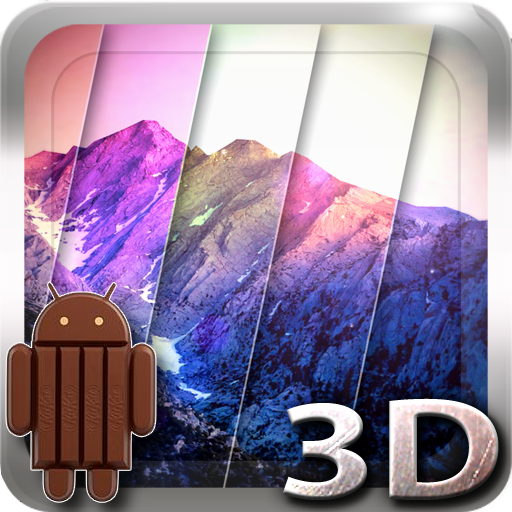 3D Kitkat 4.4 Mountain lwp icon