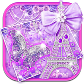 Purple Paris Butterfly Keyboard icon