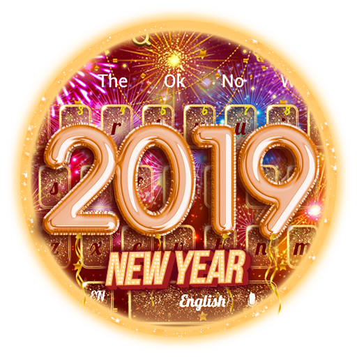 New Year 2019 Keyboard icon