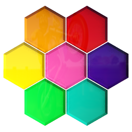 hexagonal piano music sounds icon