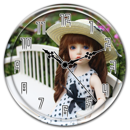 Cute Dolls Clock LiveWallpaper icon