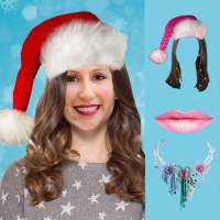 Christmas Girl Hair Changer on 9Apps