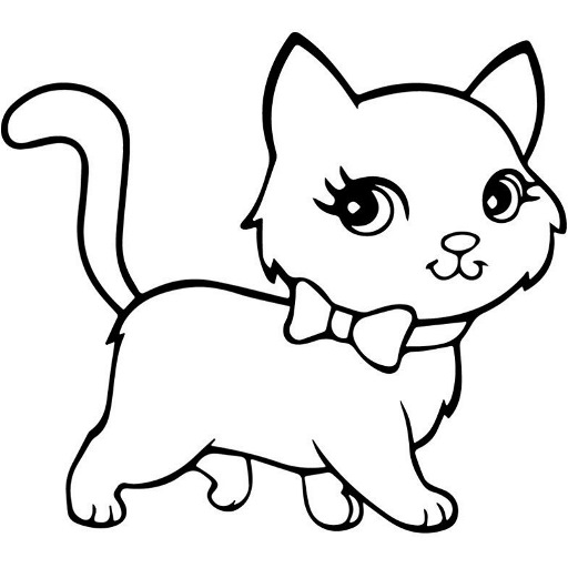 How to draw Cute Cat icon