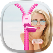 Girls Zipper Lock Screen icon