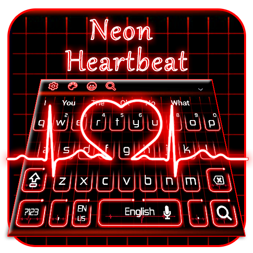 Neon Heartbeat Keyboard icon