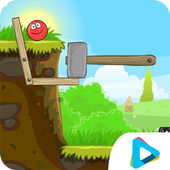 red jump ball أيقونة