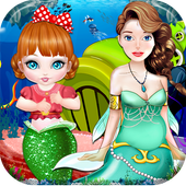Mermaid Newborn Baby icon