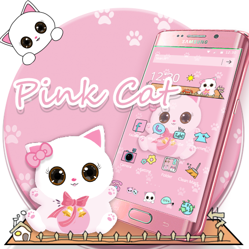 Pink Kitty Cartoon Theme icon