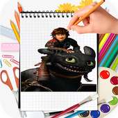 How to Draw How to train Your Dragon Step Esay