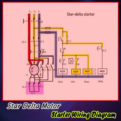 star delta motor starter icon