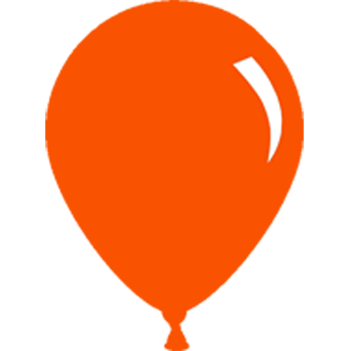 Helium balloons shooting icon