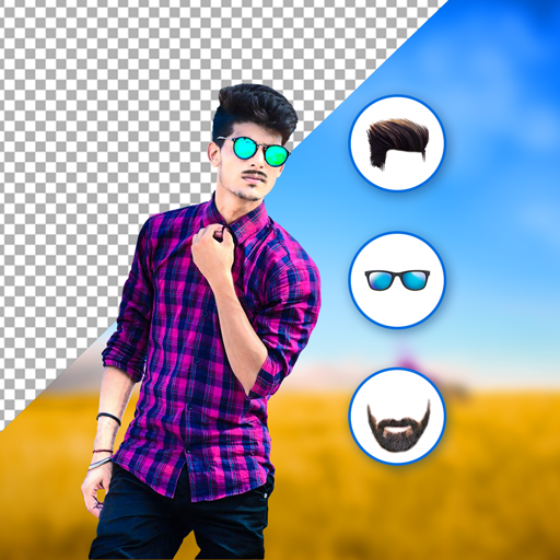 Boy Stylish Photo Maker : Glass, Hair &amp; Stickers icon