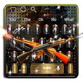 Gun Black Cool Keyboard