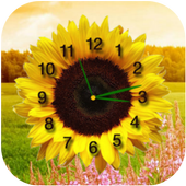 Flower clock Live Wallpaper icon