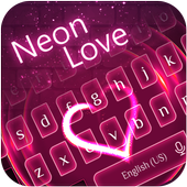 Neon Love Keyboard Theme icon