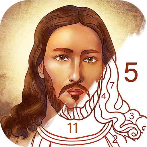 Bible Coloring Paint By Number icon