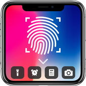 Fingerprint Lock Screen Iphone X Style Prank icon