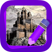 Learn How to Draw Castles icon