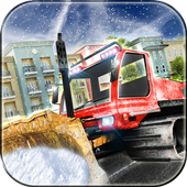 Snow Plow Excavator Sim 3D icon