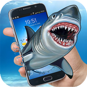Shark Hunting On Screen Hungry Shark Attack Joke icon