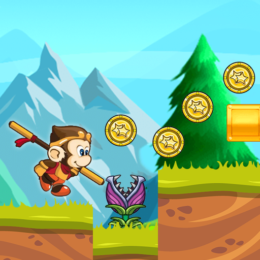 Jumping Monkey Jungle Game 2D icon