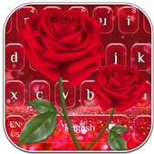 Beautiful Red Rose Keyboard on 9Apps
