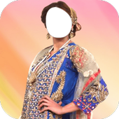 Pakistan Bride Dress Photo Montage icon
