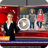 Breaking News Video Maker Media News Photo Editor icon