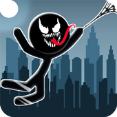 Evil Spider Stickman - Rope Hero venom hook icon
