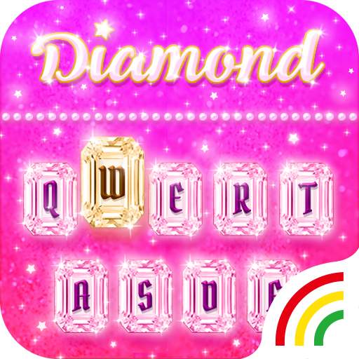 Pink Diamond Keyboard Theme - Emoji&amp;Gif icon
