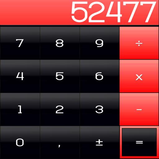 THEME FOR SCALC GLOSSY RED icon