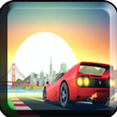 car racing 3D icon