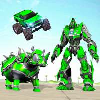 Rhino Robot Car Futuristic Robot Transformation