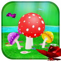 Mushroom & Butterfly 3D live wallpaper