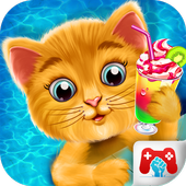 Baby Kitty Swimming Pool Party icon