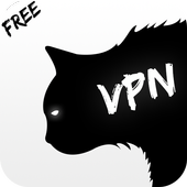Turbo Free Vpn Black ghost CAT vpn icon