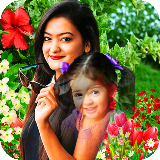 Garden photo blender - photo mixer icon