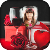 Wine Glass photo Frame icon