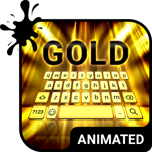 Golden Rays Animated Keyboard icon