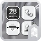HD Silver Wallpaper theme icon