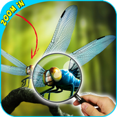 magnifying glass microscope   flashlight app icon